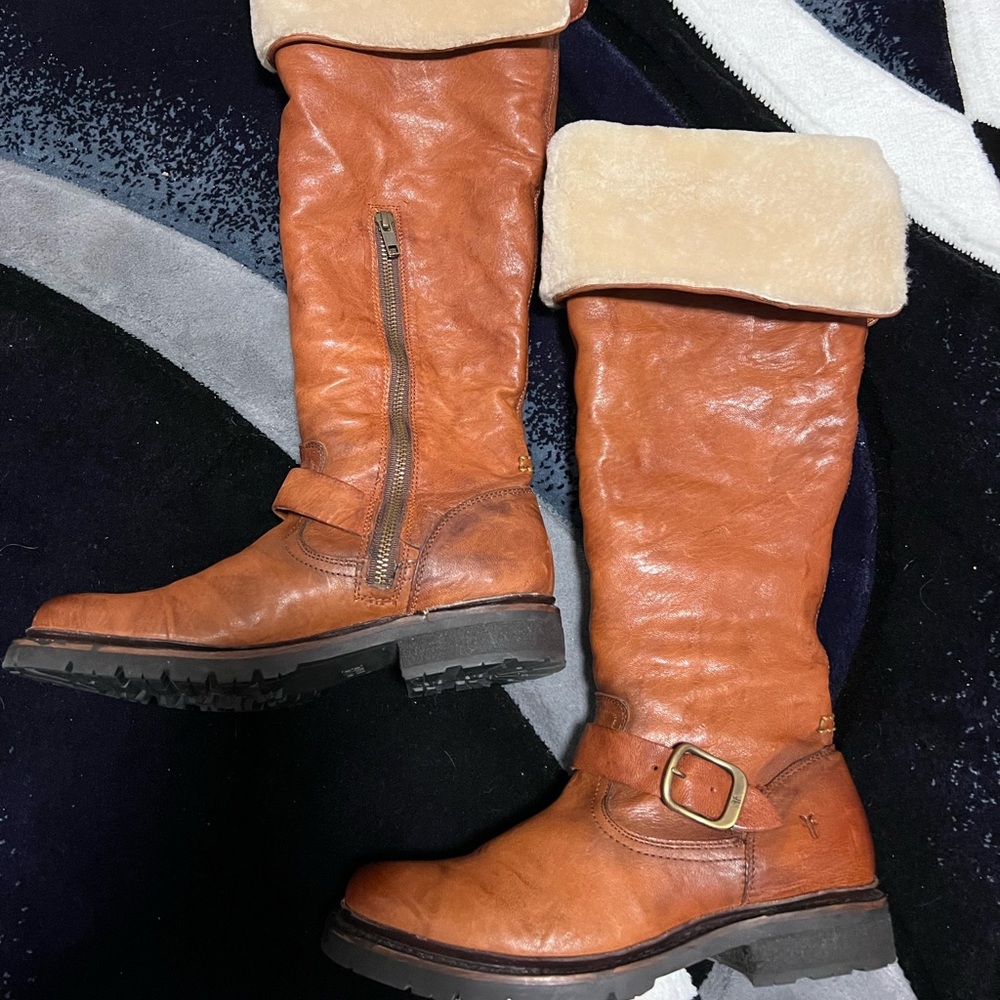 Genuine leather boots